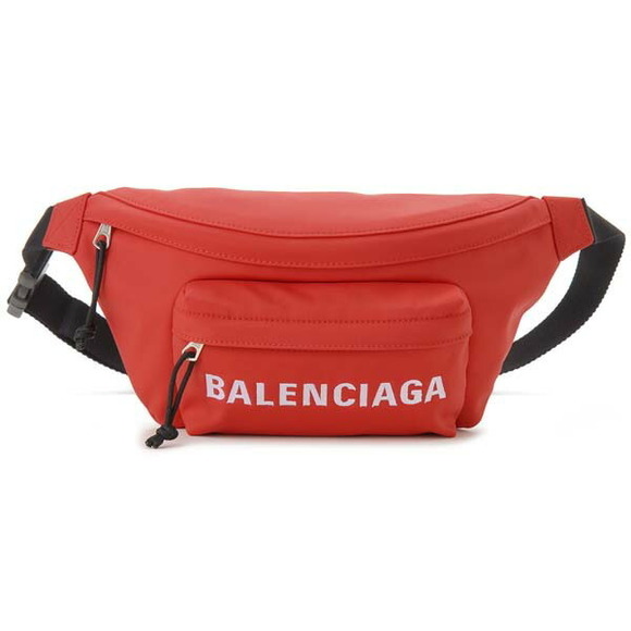Balenciaga Wheels Nylon Body Bag Red - Picture 1 of 6